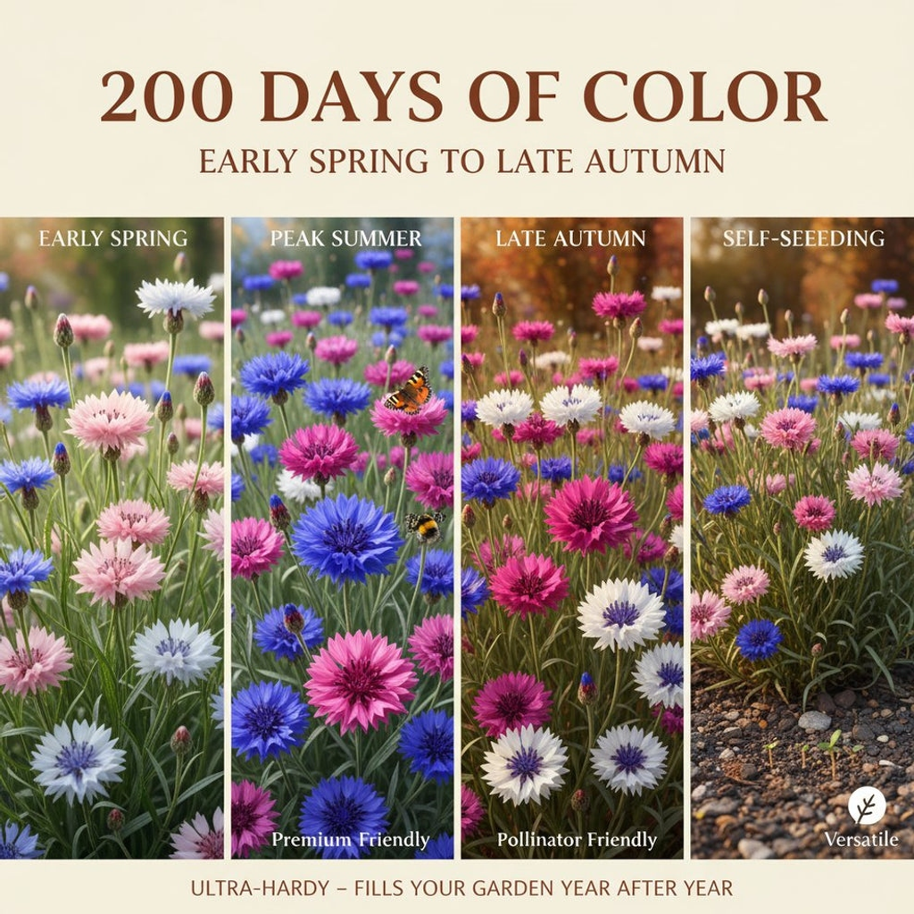 🎁 Hot Sale 50% OFF 🌱 Premium Cornflower Seeds – The "Unstoppable" Wildflower That Grows Anywhere