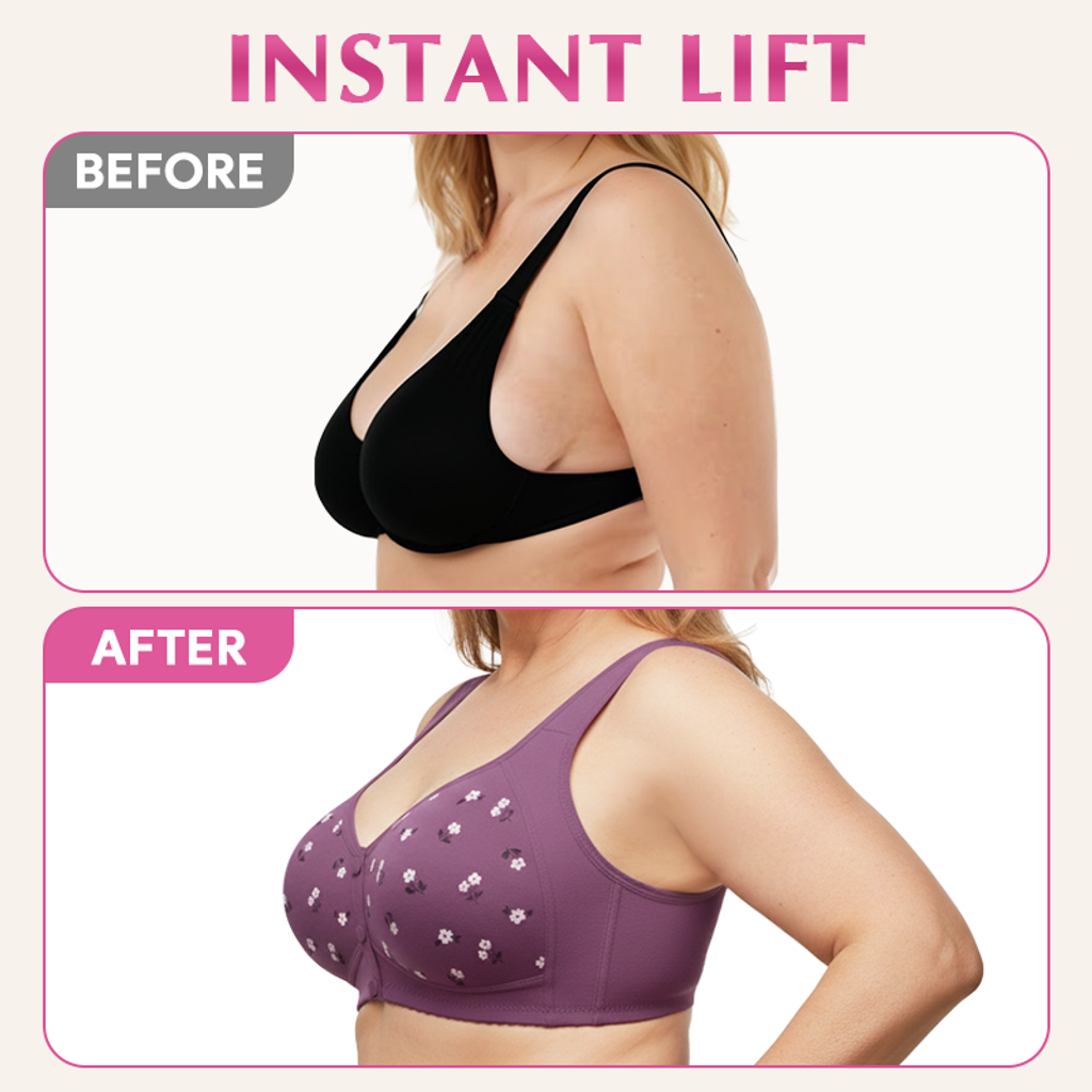 SoftestLayer™ - Comfortable & Convenient Front Button Bra - Daisy Bra