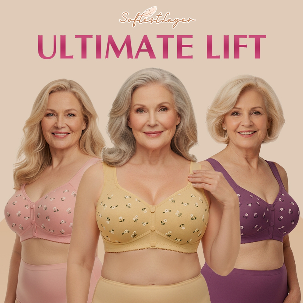 SoftestLayer™ - Comfortable & Convenient Front Button Bra - Daisy Bra