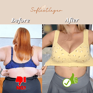 SoftestLayer™ - Comfortable & Convenient Front Button Bra - Daisy Bra