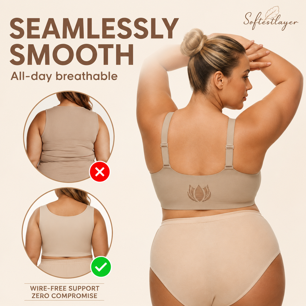 SoftestLayer™ - Ultra Soft Front Zip Wireless Lifting Bra