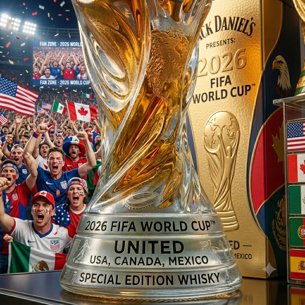 Limited Edition Championship Whisky Bottle – Collectible Soccer-Themed Decanter